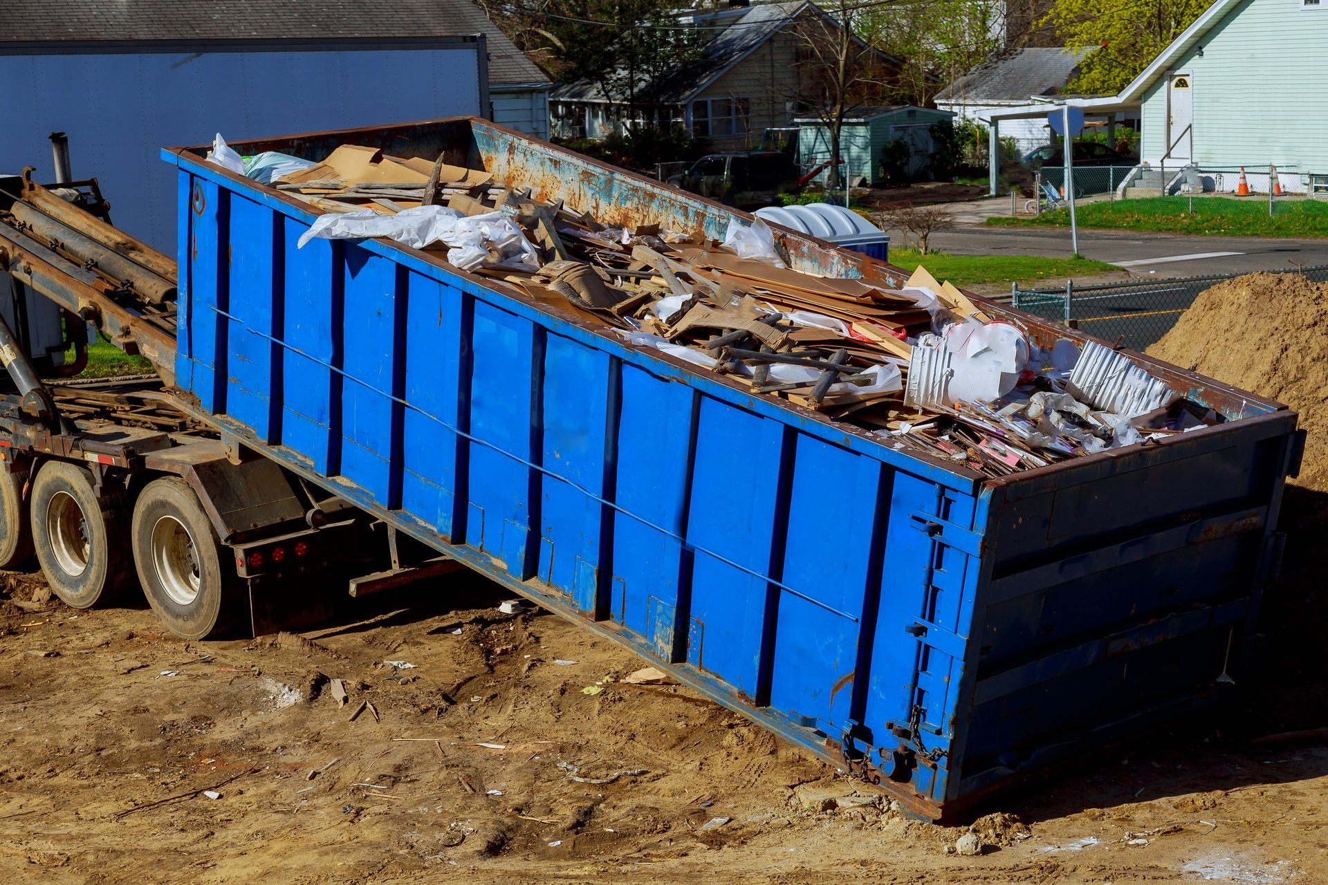 Truck loading container